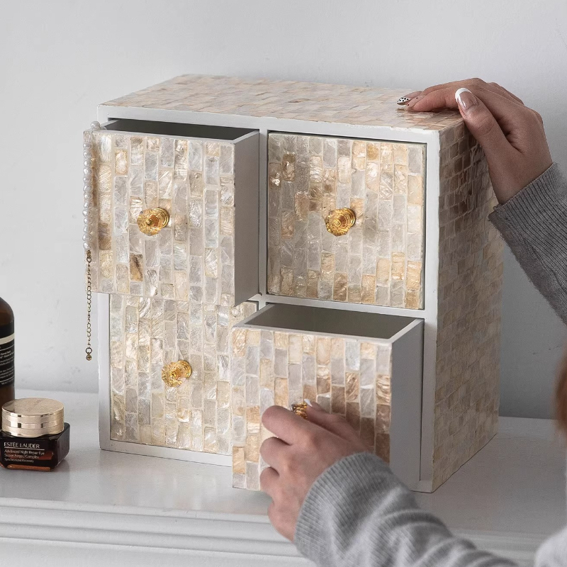 Luxury Skincare Tools - Luxury French Vanity Box with Seashell