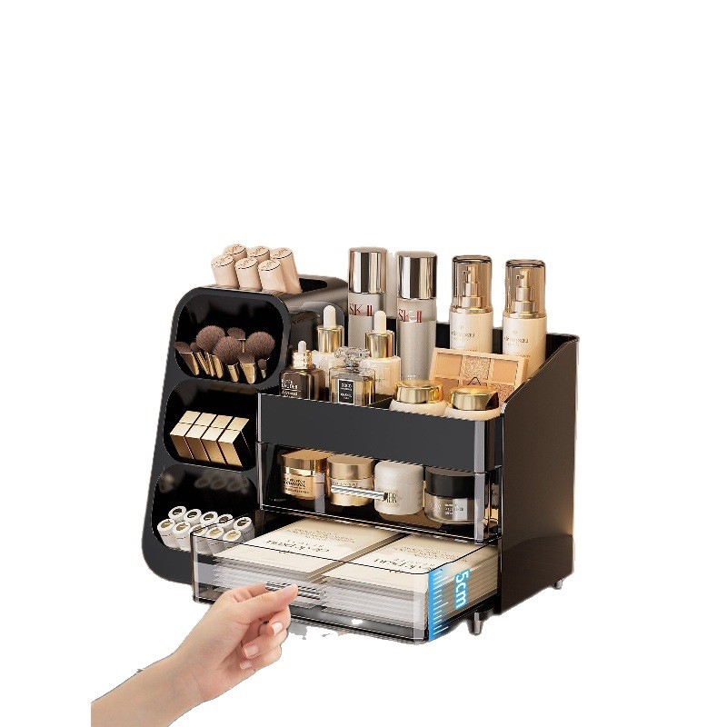 Luxury Skincare Organizer - Luxury Desktop Cosmetic Storage Box, Vanity