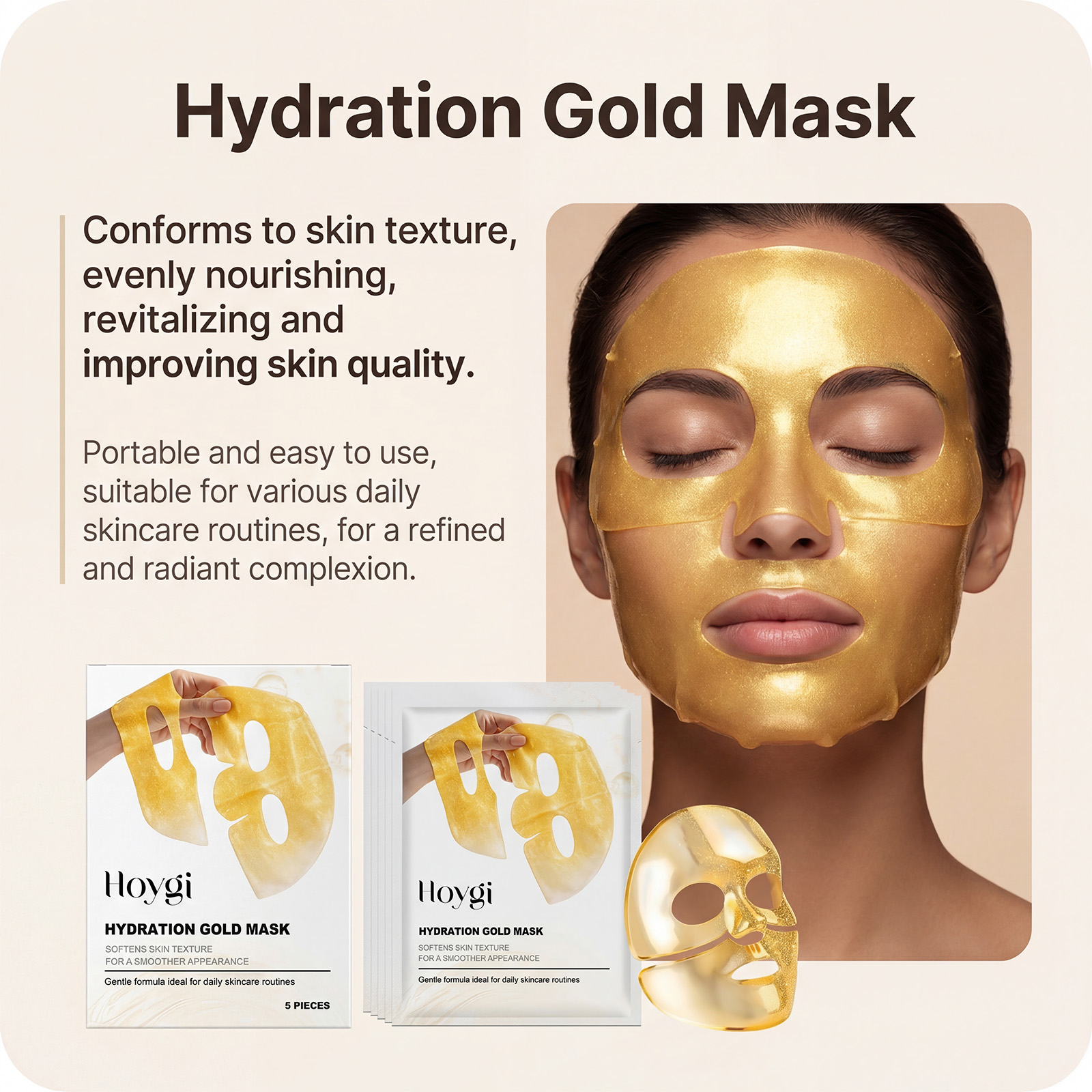 24K Gold Face Mask Niacinamide - Luxury Skincare Treatments recension och pris