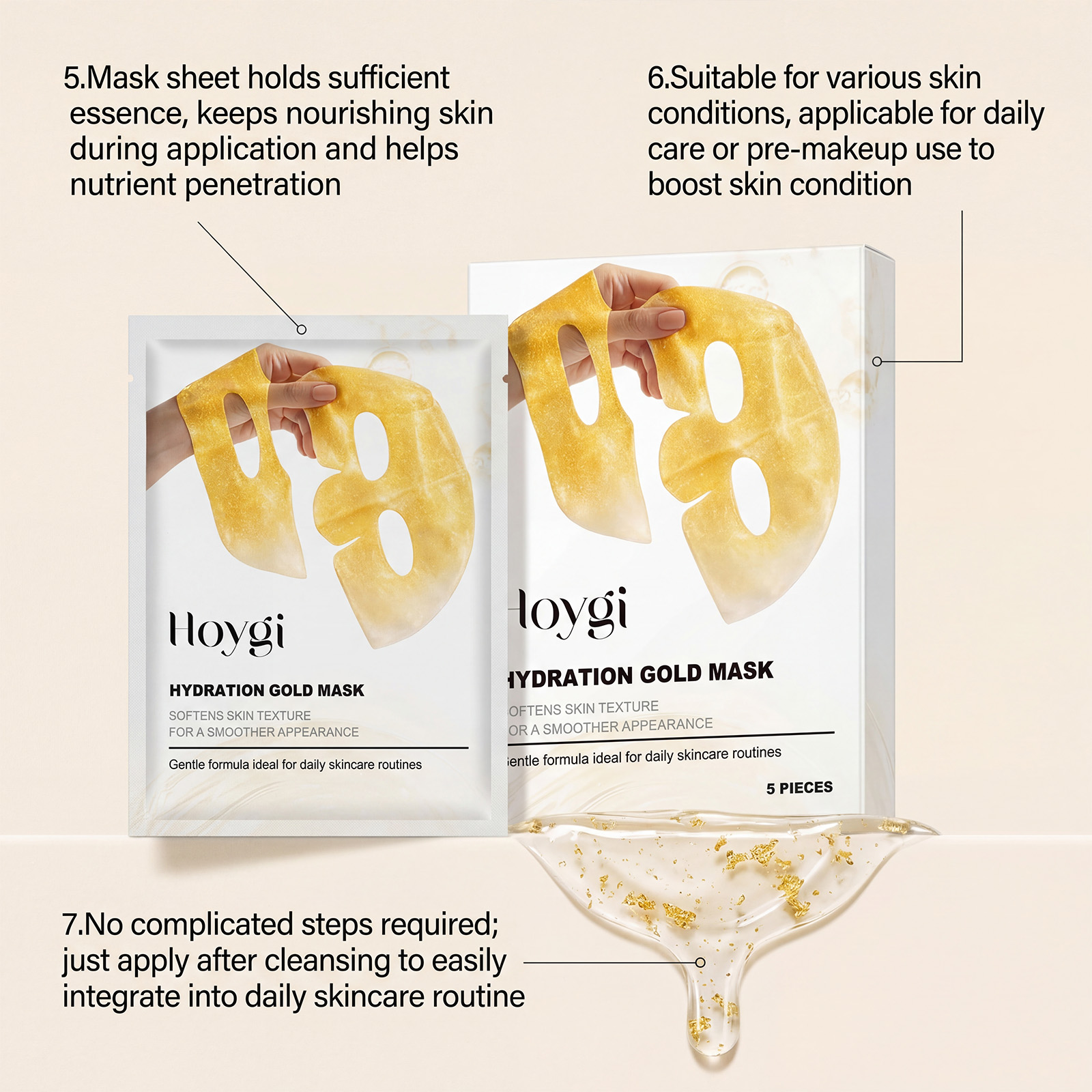 24K Gold Face Mask Niacinamide - Luxury Skincare Treatments recension och pris