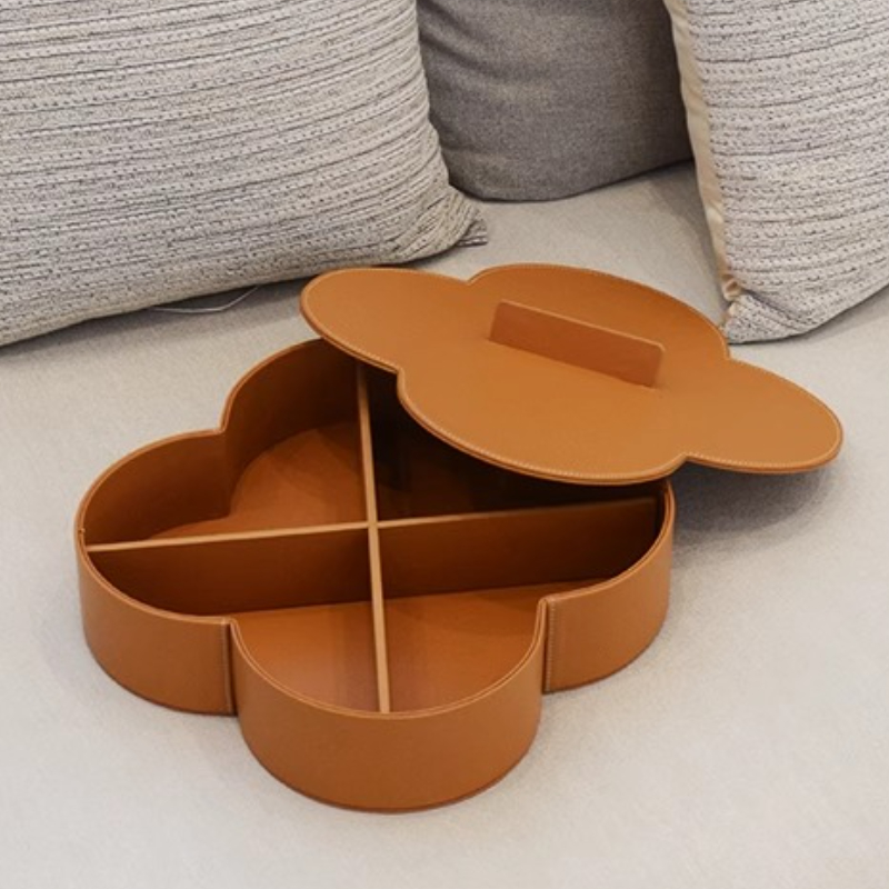 Luxury Leather Storage Box Gri - Luxury Skincare Accessories recension och pris