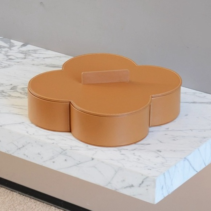 Luxury Leather Storage Box Gri - Luxury Skincare Accessories recension och pris