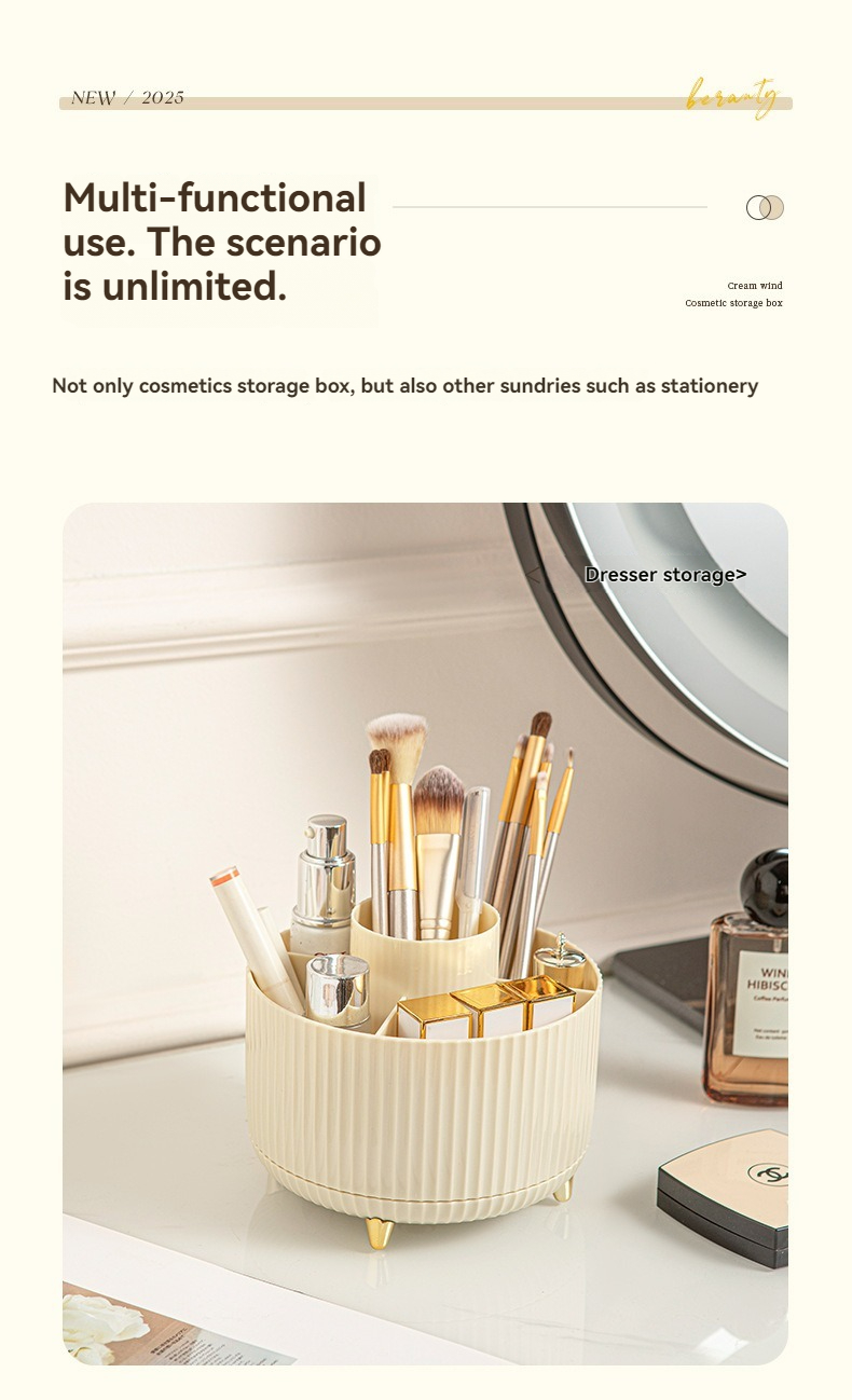 Light Luxury Gold Feet 360 °   - Luxury Skincare Organizer recension och pris