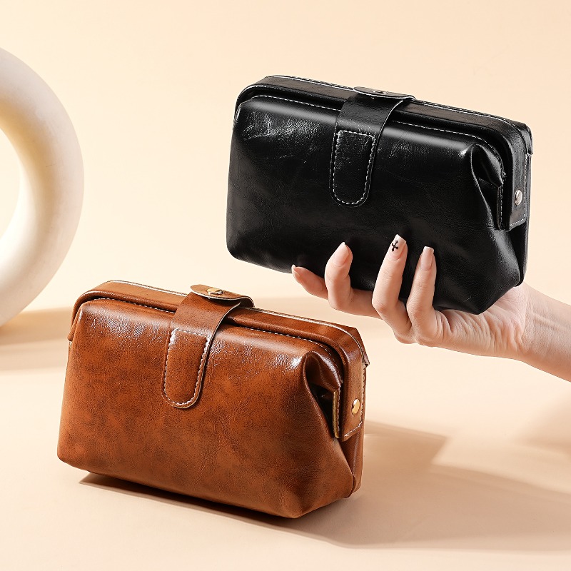 Fashion Vintage PU Leather Cos - Luxury Skincare Organizer recension och pris
