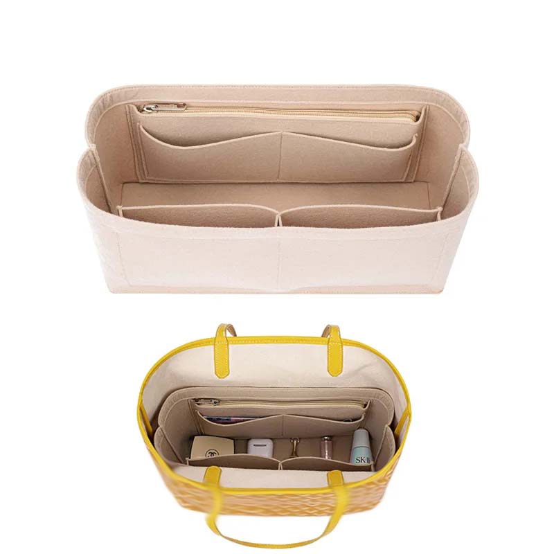 Felt Insert Bag Cosmetic Organ - Luxury Skincare Organizer recension och pris