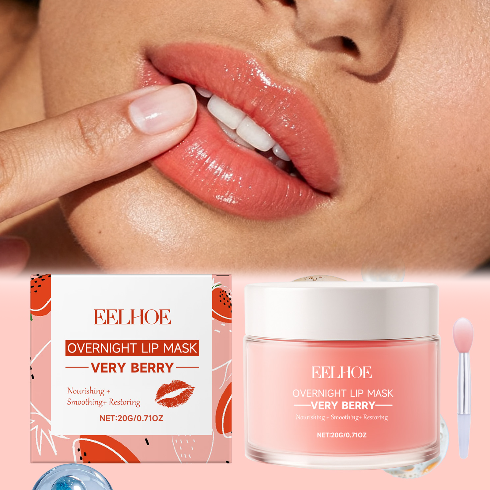 Lip Mask Berry Overnight Lip S - Luxury Skincare Treatments recension och pris